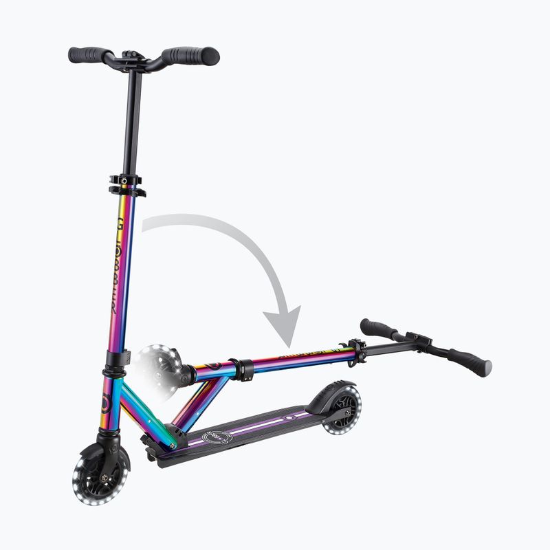 Globber Flow Element Lights neo chrome детски скутер 6
