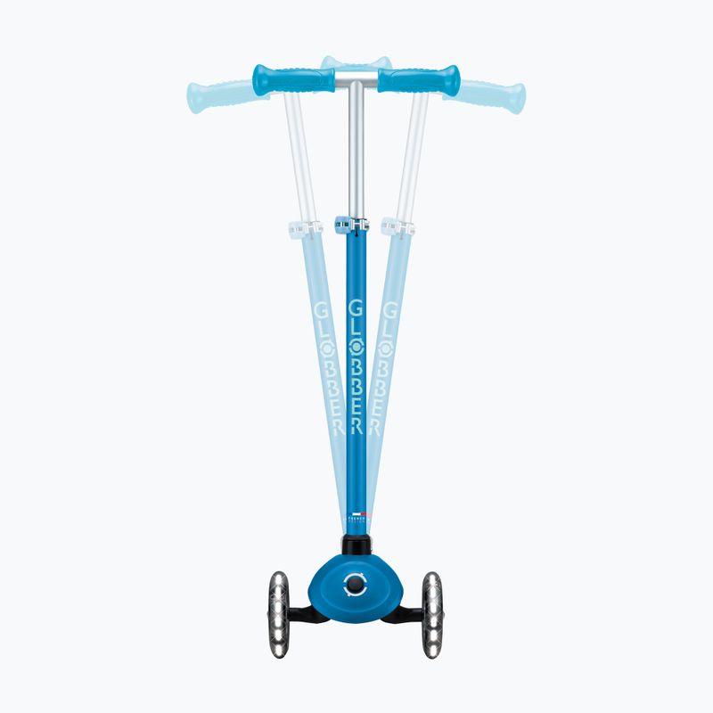Детска триколесна тротинетка Globber Primo Plus Glow Lights petrol blue 8