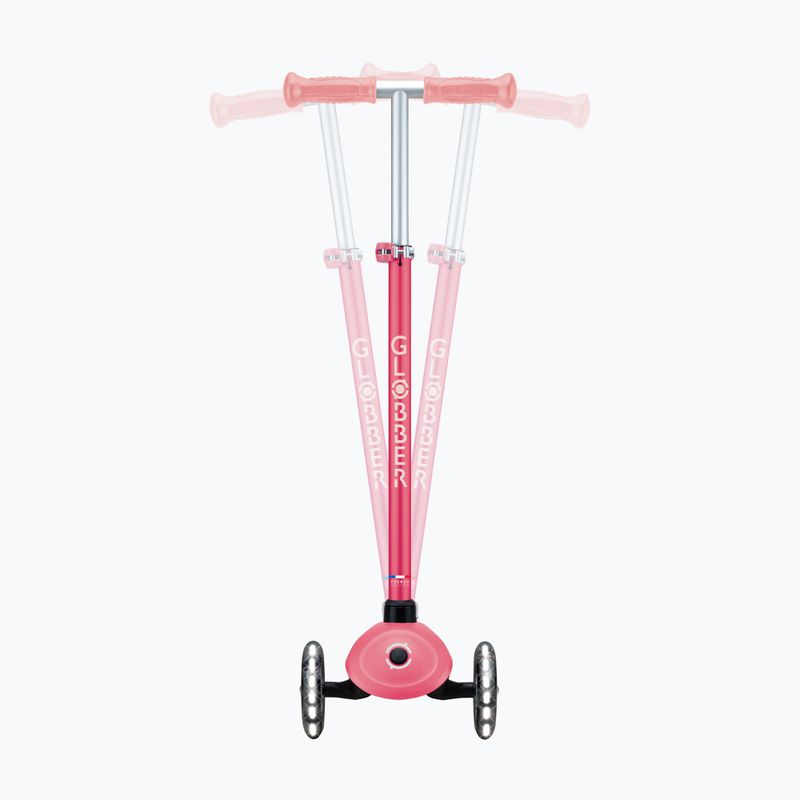 Детска триколесна тротинетка Globber Primo Plus Glow Lights coral pink 7