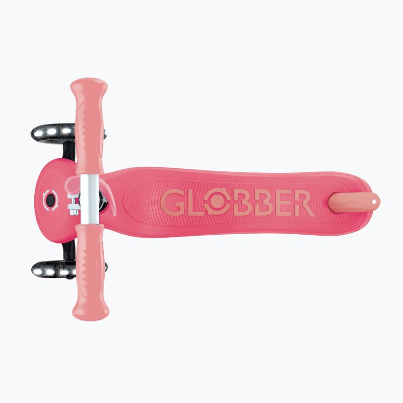 Детска триколесна тротинетка Globber Primo Plus Glow Lights coral pink 8