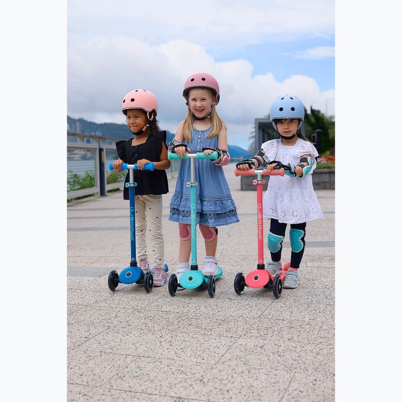 Детска триколесна тротинетка Globber Primo Plus Glow Lights coral pink 13