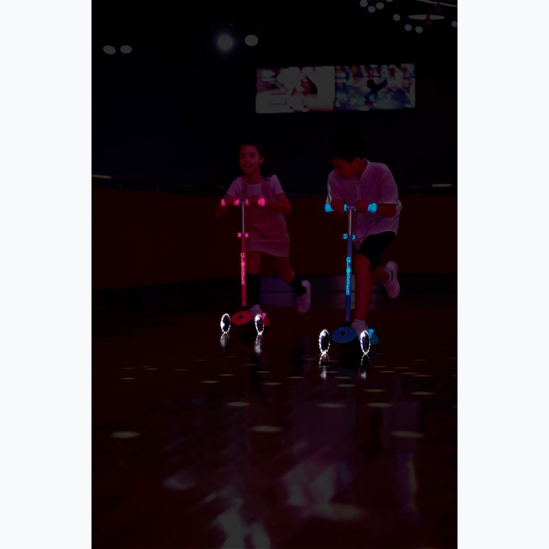 Детска триколесна тротинетка Globber Primo Plus Glow Lights coral pink 16