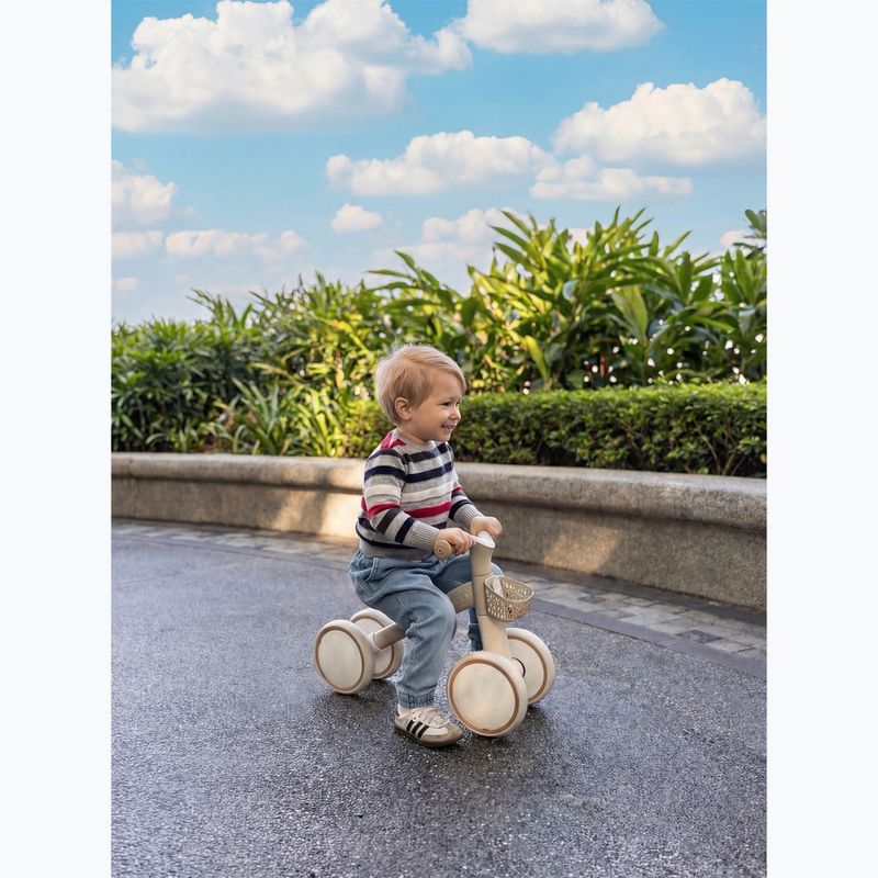 Четириколесен велосипед без педали Globber Learning Bike Ecologic coconut 6