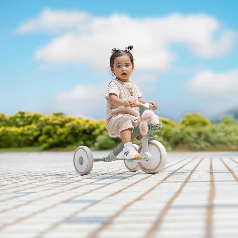 Триколесен велосипед без педали Globber Learning Trike 2w1 Plus Ecologic pistachio 11