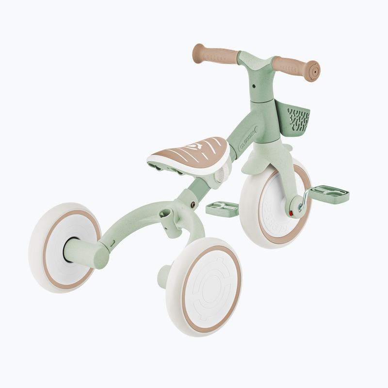 Триколесно балансиращо колело с водач Globber Learning Trike 2w1 Plus Ecologic pistachio 12