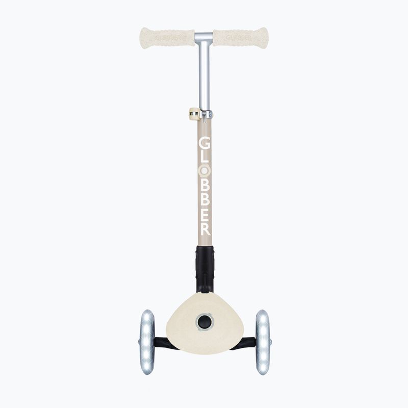 Детска триколесна тротинетка Globber Junior Foldable Lights Eco coconut 3