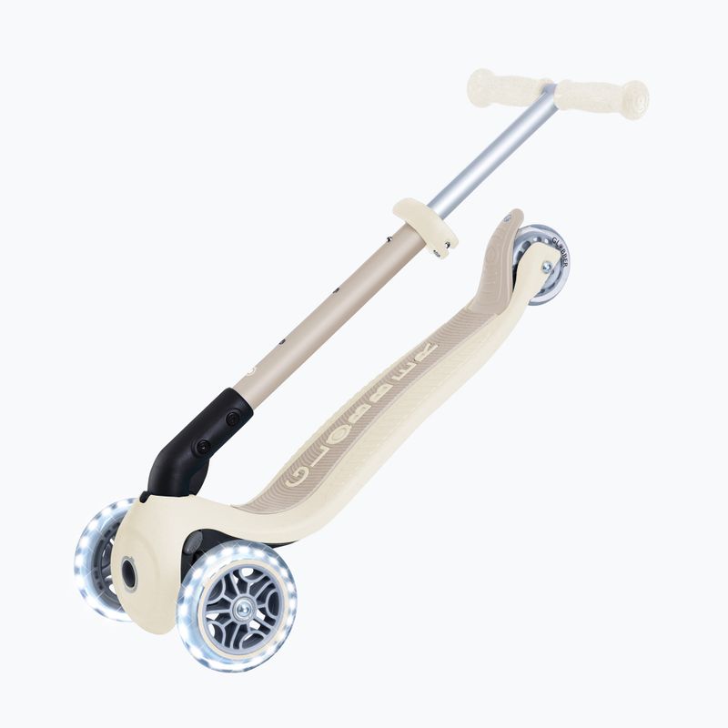Детска триколесна тротинетка Globber Junior Foldable Lights Eco coconut 8