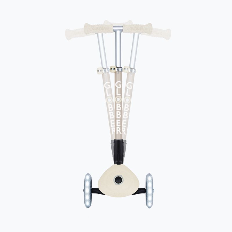 Детска триколесна тротинетка Globber Junior Foldable Lights Eco coconut 9