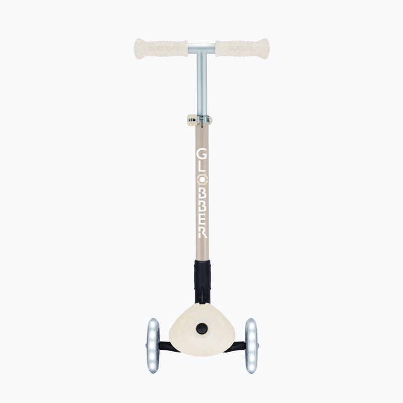 Детска триколесна тротинетка Globber Junior Primo Foldable Lights Eco coconut 3
