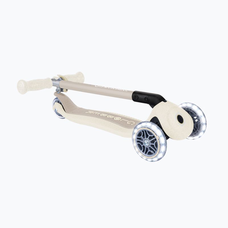 Детска триколесна тротинетка Globber Junior Primo Foldable Lights Eco coconut 5