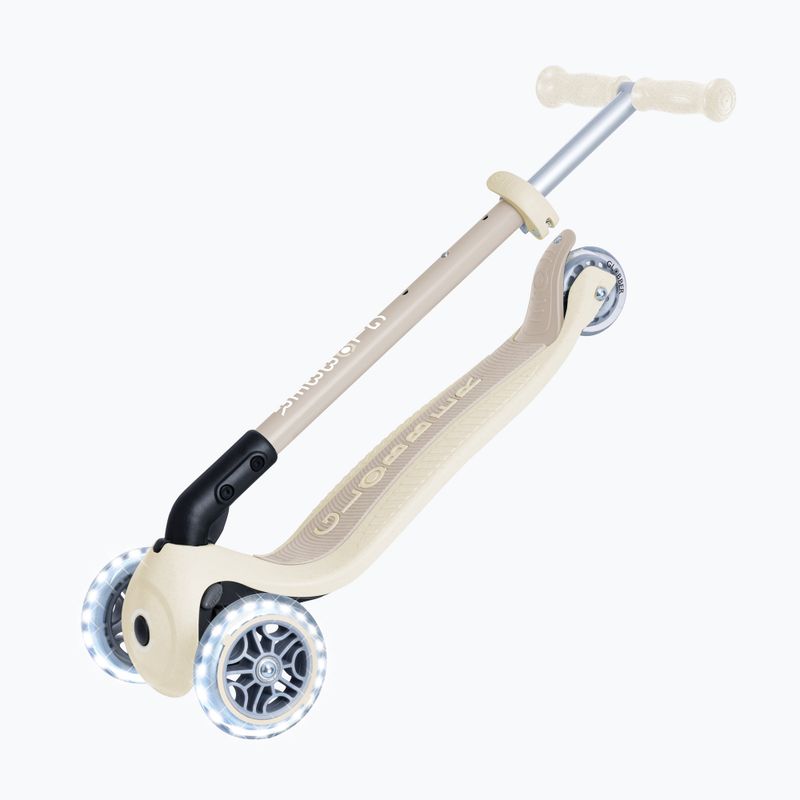 Детска триколесна тротинетка Globber Junior Primo Foldable Lights Eco coconut 8