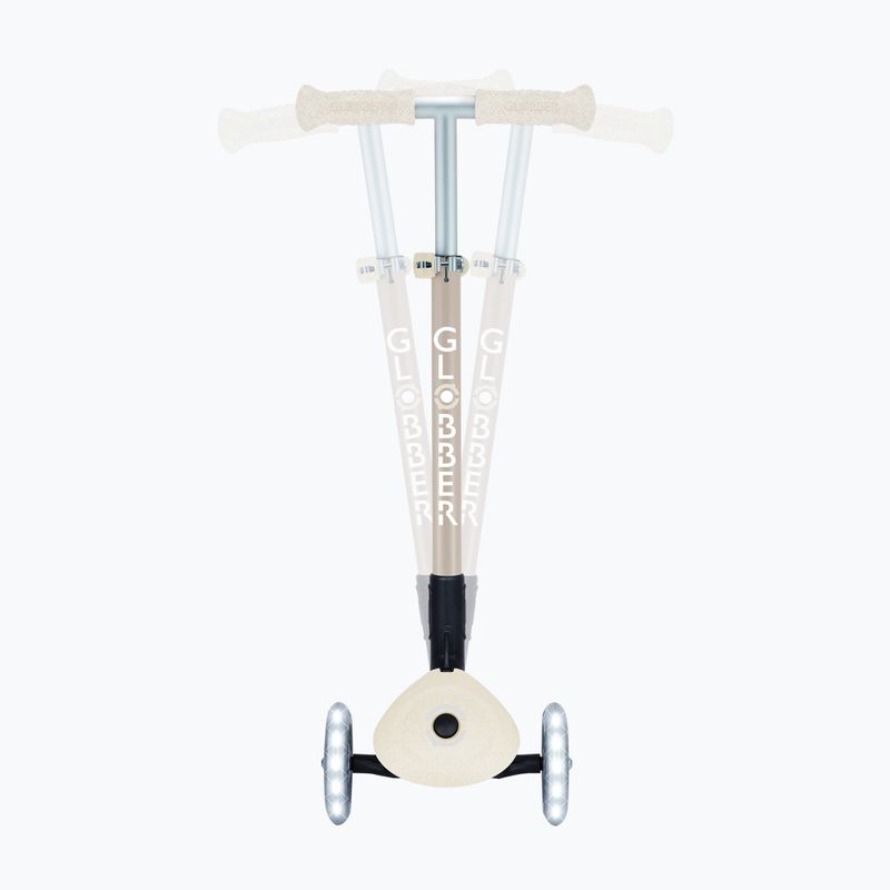 Детска триколесна тротинетка Globber Junior Primo Foldable Lights Eco coconut 9