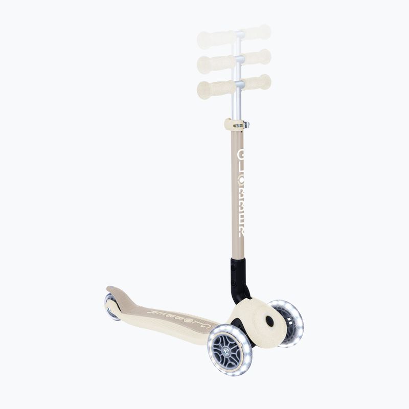 Детска триколесна тротинетка Globber Junior Primo Foldable Lights Eco coconut 10