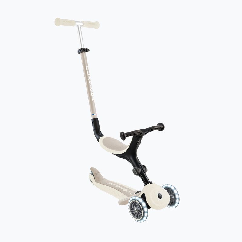 Детска триколесна тротинетка Globber Go.Up Active Ecologic Lights coconut 3