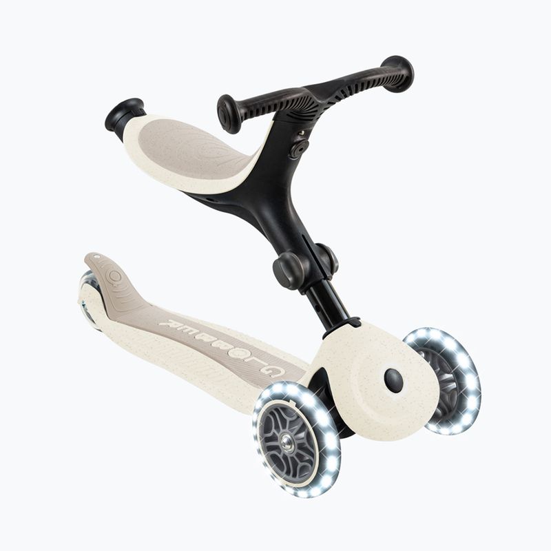 Детска триколесна тротинетка Globber Go.Up Active Ecologic Lights coconut 4