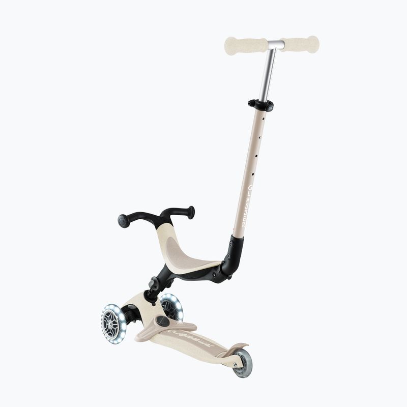 Детска триколесна тротинетка Globber Go.Up Active Ecologic Lights coconut 9