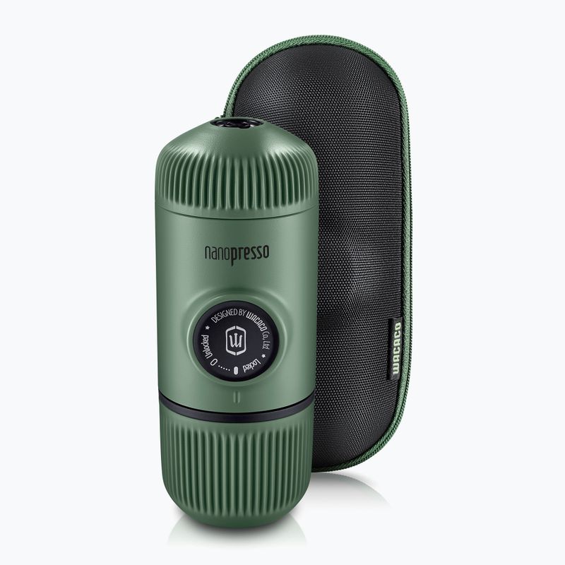 Преносима кафемашина Wacaco Nanopresso 80 ml + калъф зелен мъх