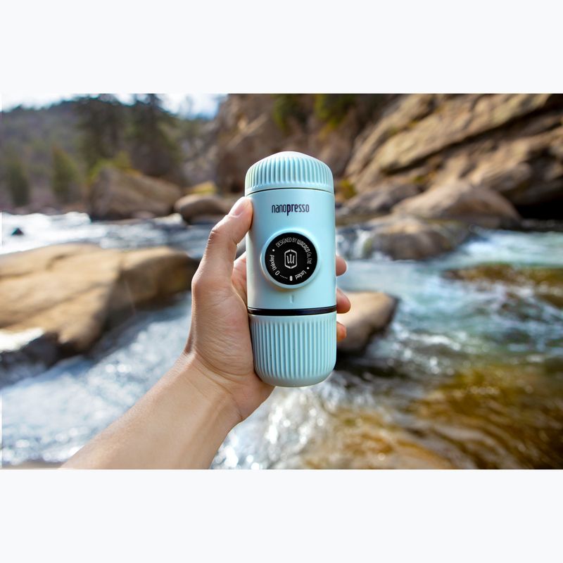 Преносима кафемашина Wacaco Nanopresso 80 ml + калъф арктическо синьо 4