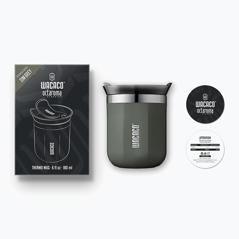 Термочаша WACACO Octaroma Classico 180 ml dim grey 3