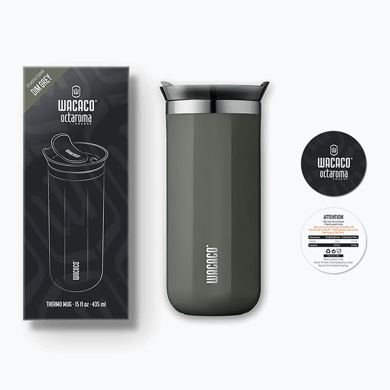 Термочаша WACACO Octaroma Grande 435 ml dim grey 2
