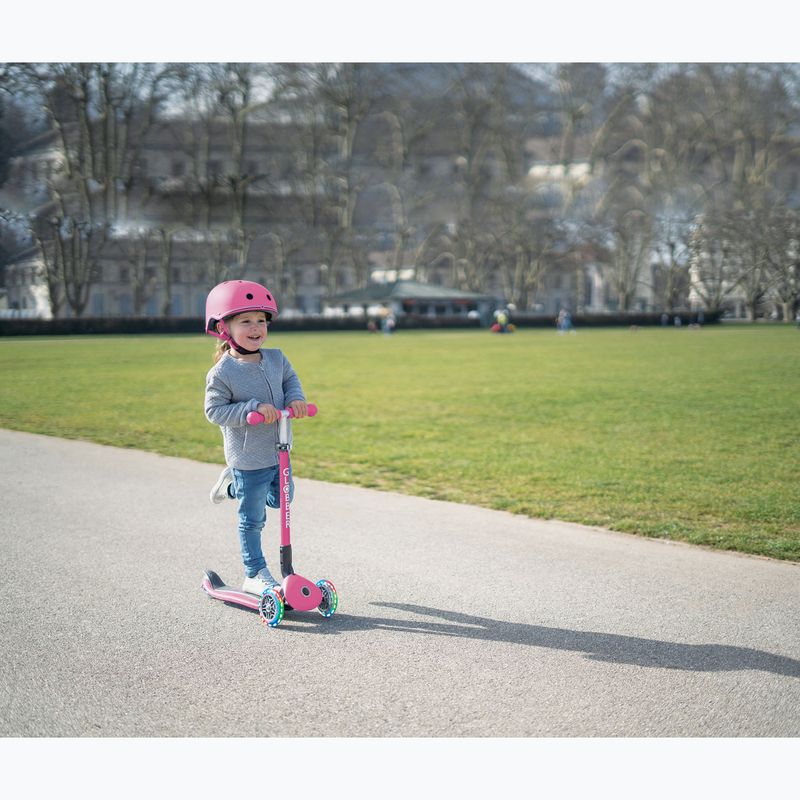 Детска триколесна тротинетка Globber Primo Foldable Lights fuchsia 15