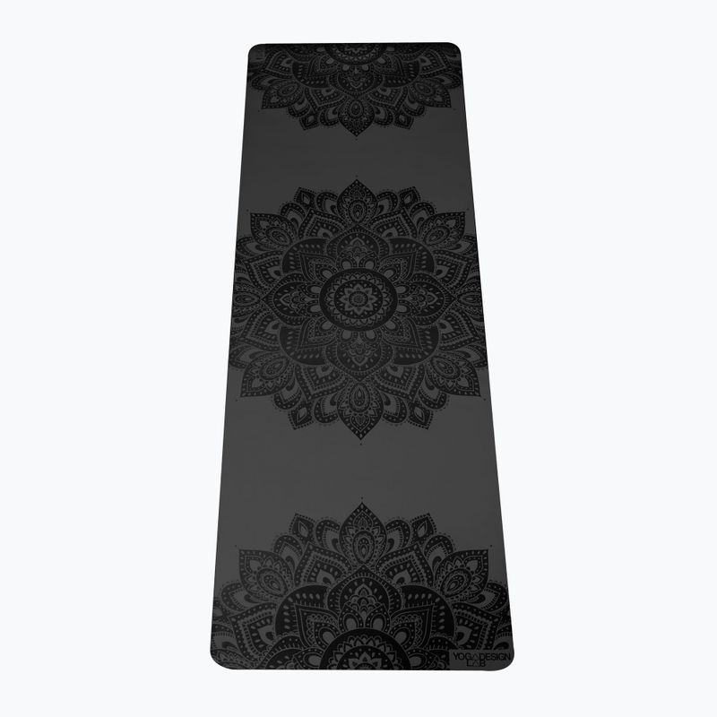 Модел за йога Design Lab Infinity Yoga 5 mm черна мандала Charcoal