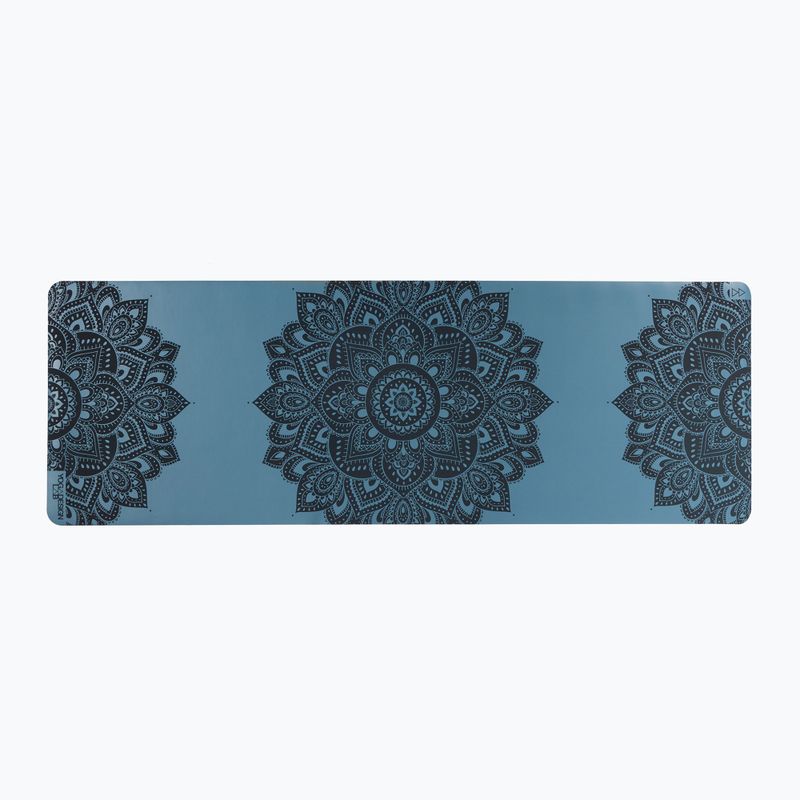 Yoga Design Lab Инфинити постелка за йога 3 мм синя Мандала Teal 2