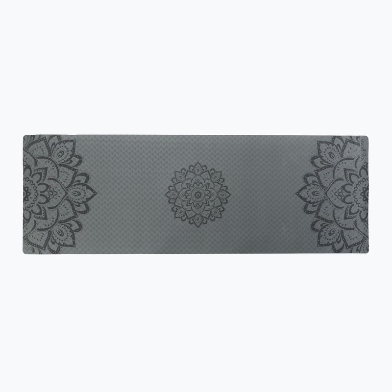 Yoga Design Lab Flow Pure 6 мм зелена Мандала Въглена постелка за йога 2