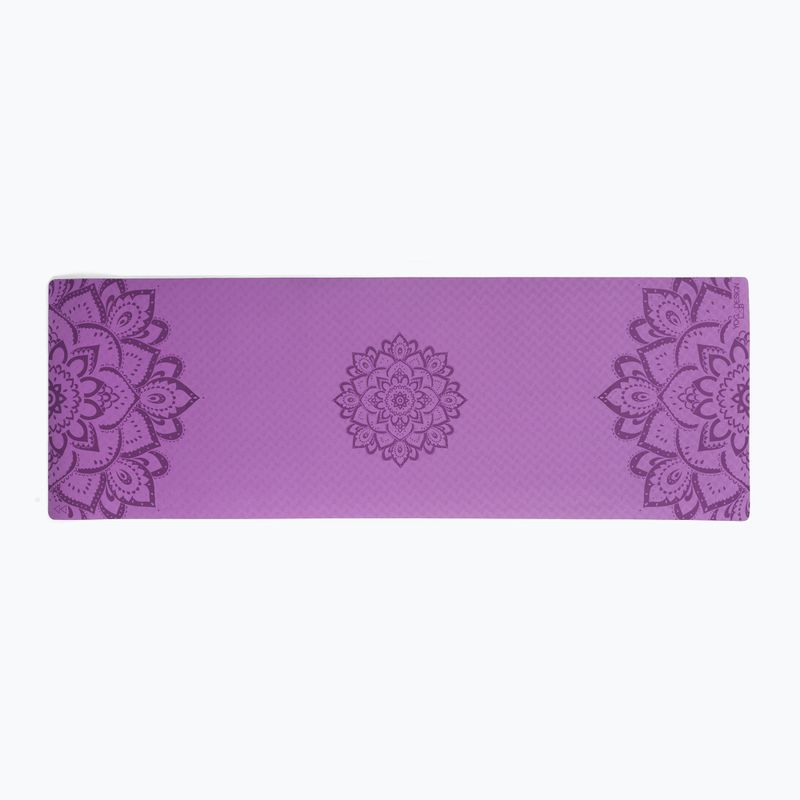 Yoga Design Lab Flow Pure 6 мм лилава мандала Лавандула постелка за йога 2
