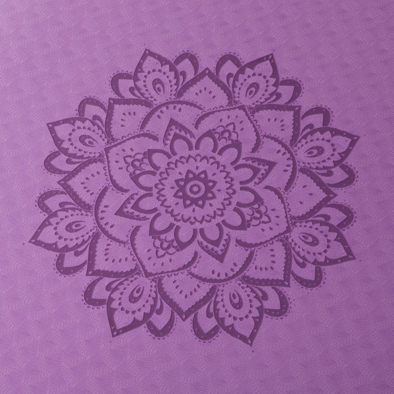 Yoga Design Lab Flow Pure 6 мм лилава мандала Лавандула постелка за йога 4