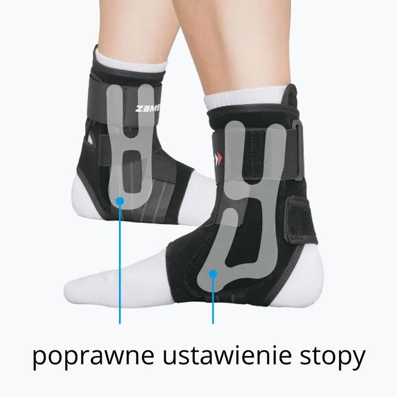 Zamst A1 Ankle Стабилизатор за ляв глезен черен 470811 7