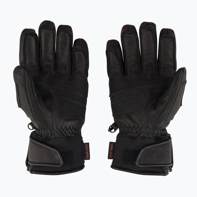 Мъжки скиорски ръкавици Descente 5 Finger Leather black 3