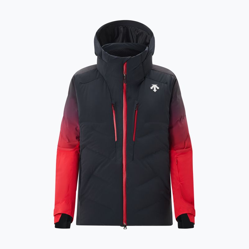 Мъжко скиорско яке Descente Hybrid Down black/ electric red