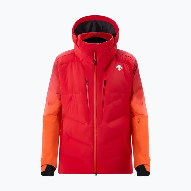 Мъжко ски яке Descente Hybrid Down mandarin orange/ electric red