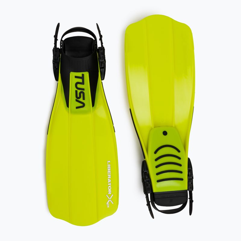 TUSA Striped Liberator Fin Small Yellow SP-0101 Ласта за гмуркане 2