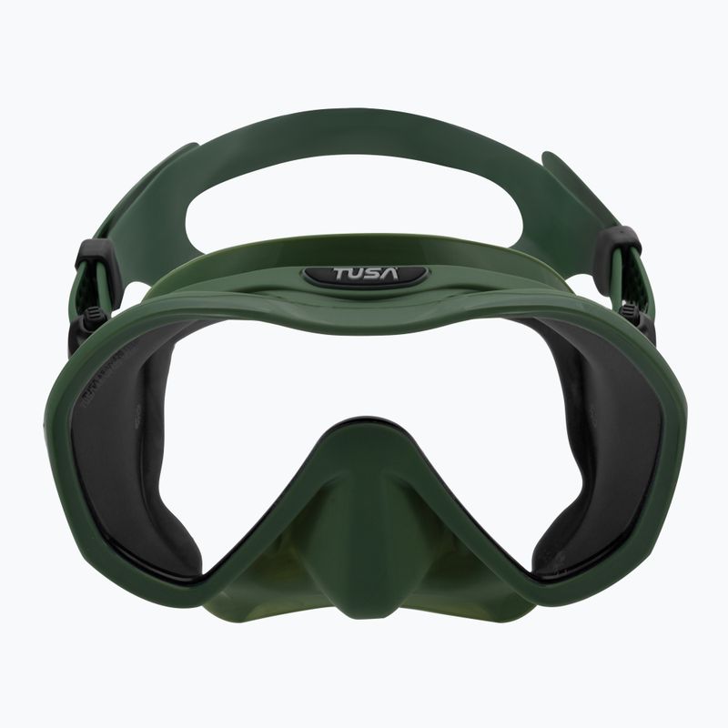 Маска за гмуркане Tusa Zeense Pro зелено-синя M1010S 2