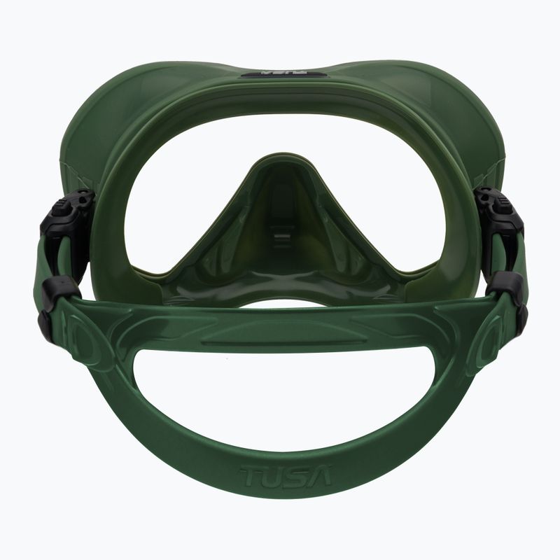 Маска за гмуркане Tusa Zeense Pro зелено-синя M1010S 5