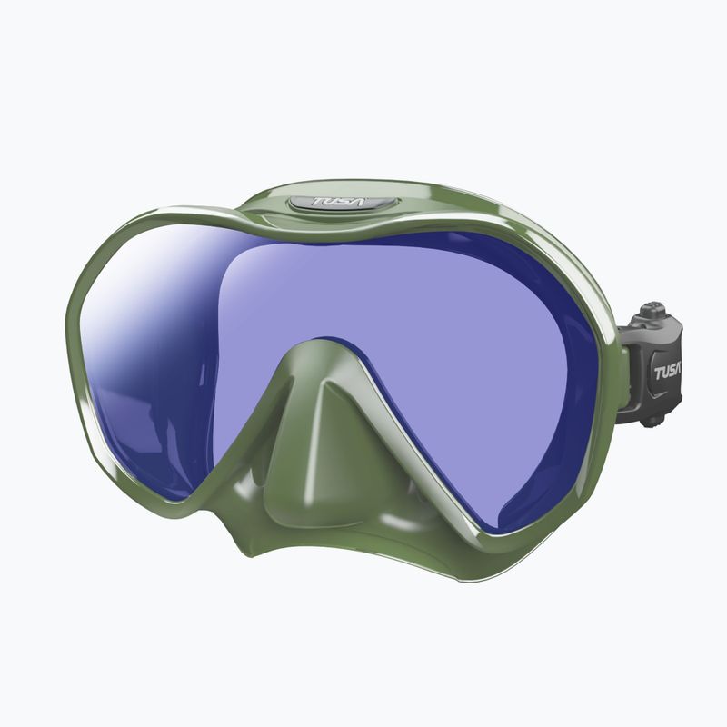 Маска за гмуркане Tusa Zeense Pro зелено-синя M1010S 6