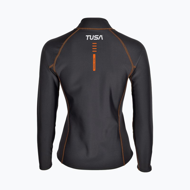 Дамска блуза с дълъг ръкав за плуване TUSA Rashguard Thermal black 2