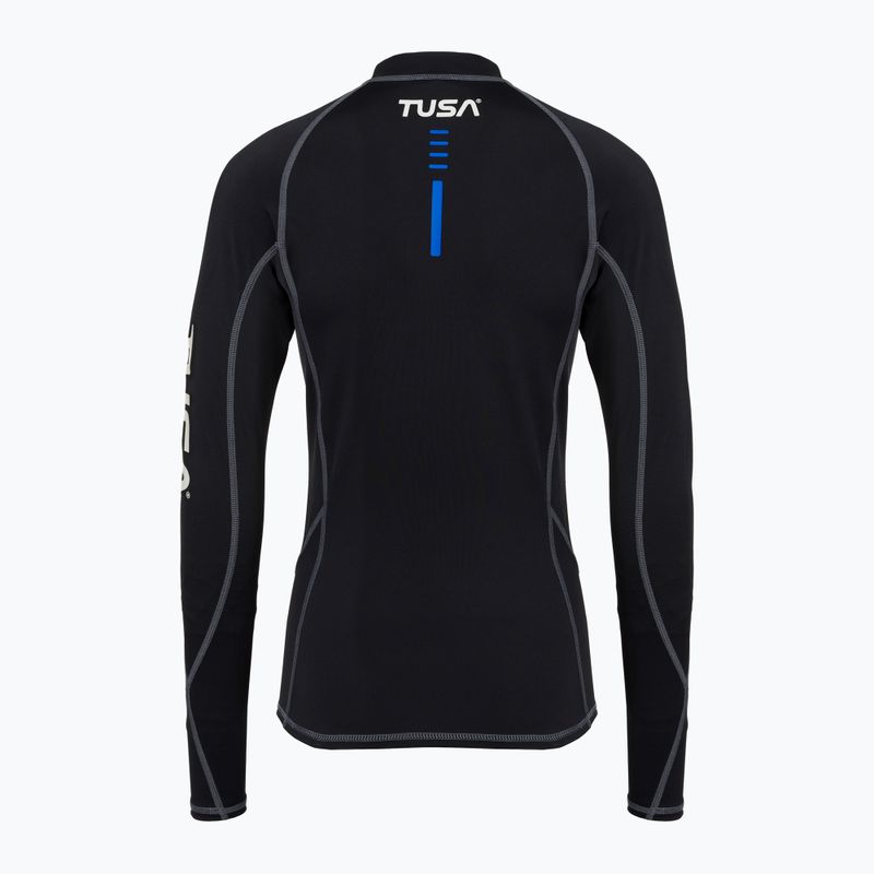 Дамска блуза с дълъг ръкав за плуване TUSA Black rashguard 2