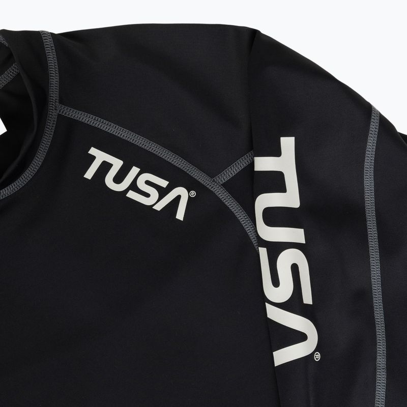 Дамска блуза с дълъг ръкав за плуване TUSA Black rashguard 3