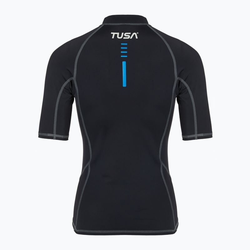 Дамска тениска за плуване TUSA Black rashguard 2