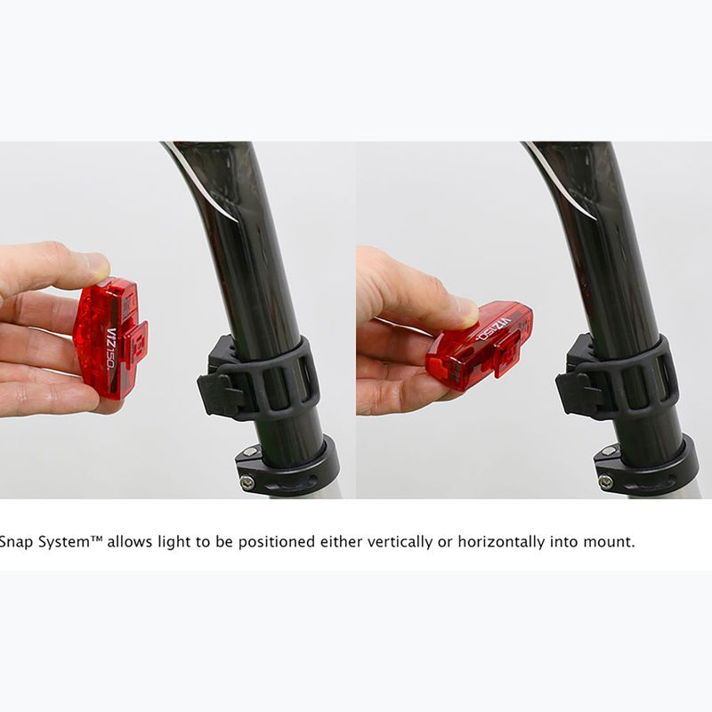 Заден велосипеден фар Cateye TL-LD800 VIZ150 USB-C red 3