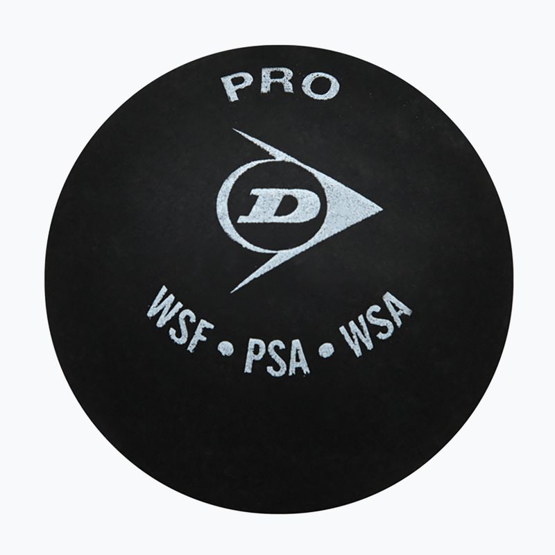 Топки за скуош Dunlop Pro 2 yellow dots 3 бр. black 3
