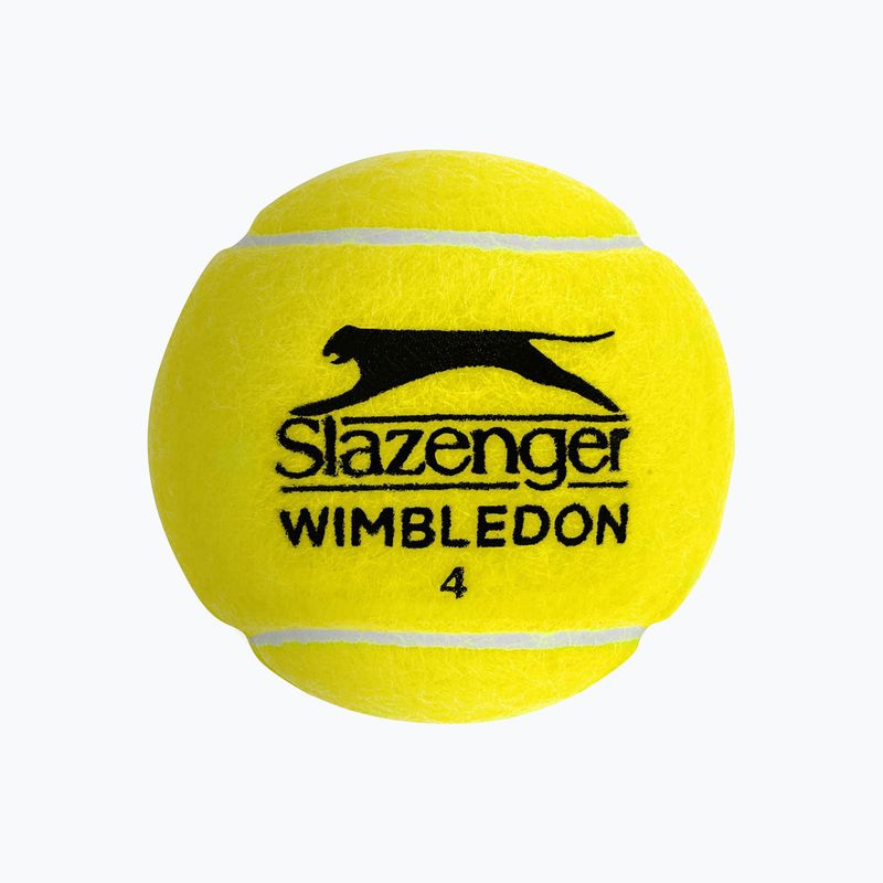 Slazenger Wimbledon тенис топки 4 бр. жълти 340940 3