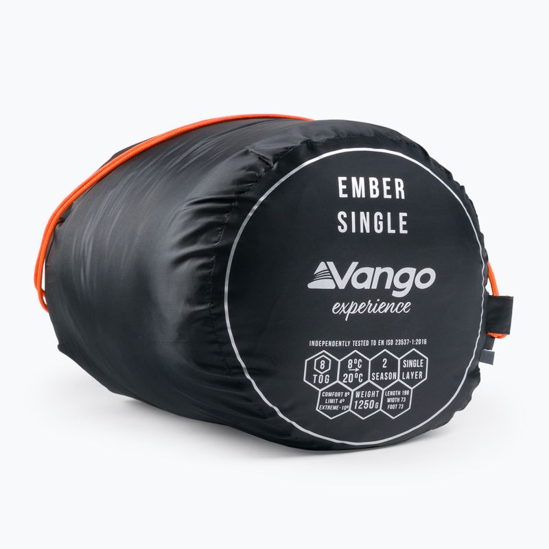 Vango Ember Единичен спален чувал черен 7