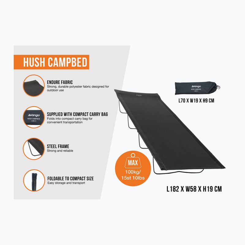 Vango Hush Campbed granite grey 2