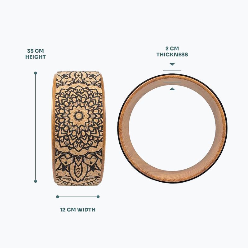 Обръч за йога Myga Brown mandala 6