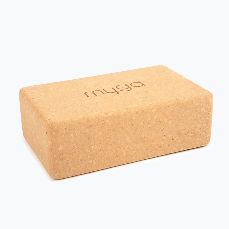 Куб за йога Myga Cork Block brown 3