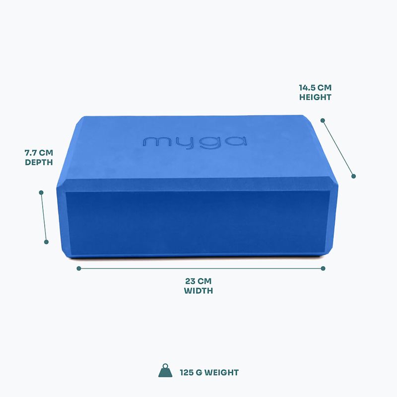 Куб за йога  Myga Foam Block do jogi navy 3